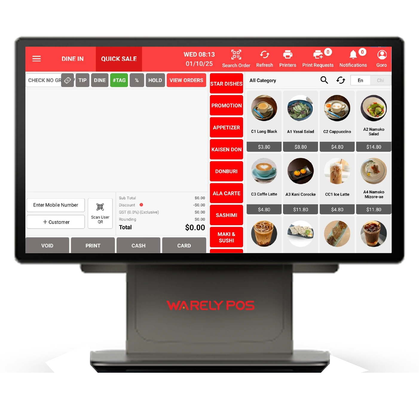POS System & POS Software Singapore – Warely All-in-One POS Solution