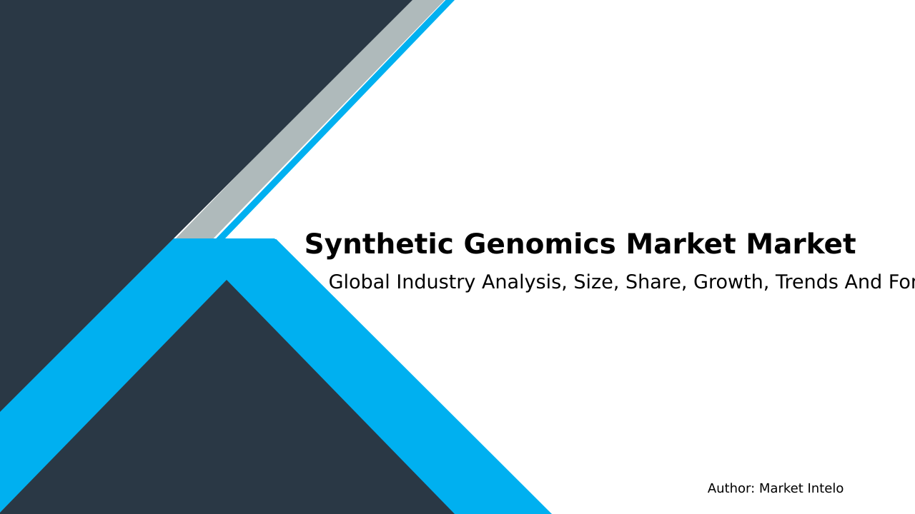 Synthetic Genomics Market Research Report 2033