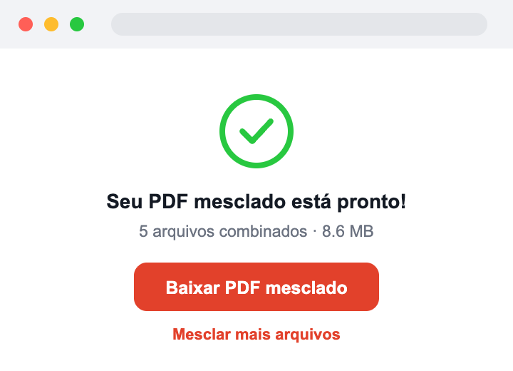 Juntar PDF Grátis | Unir Arquivos PDF Online