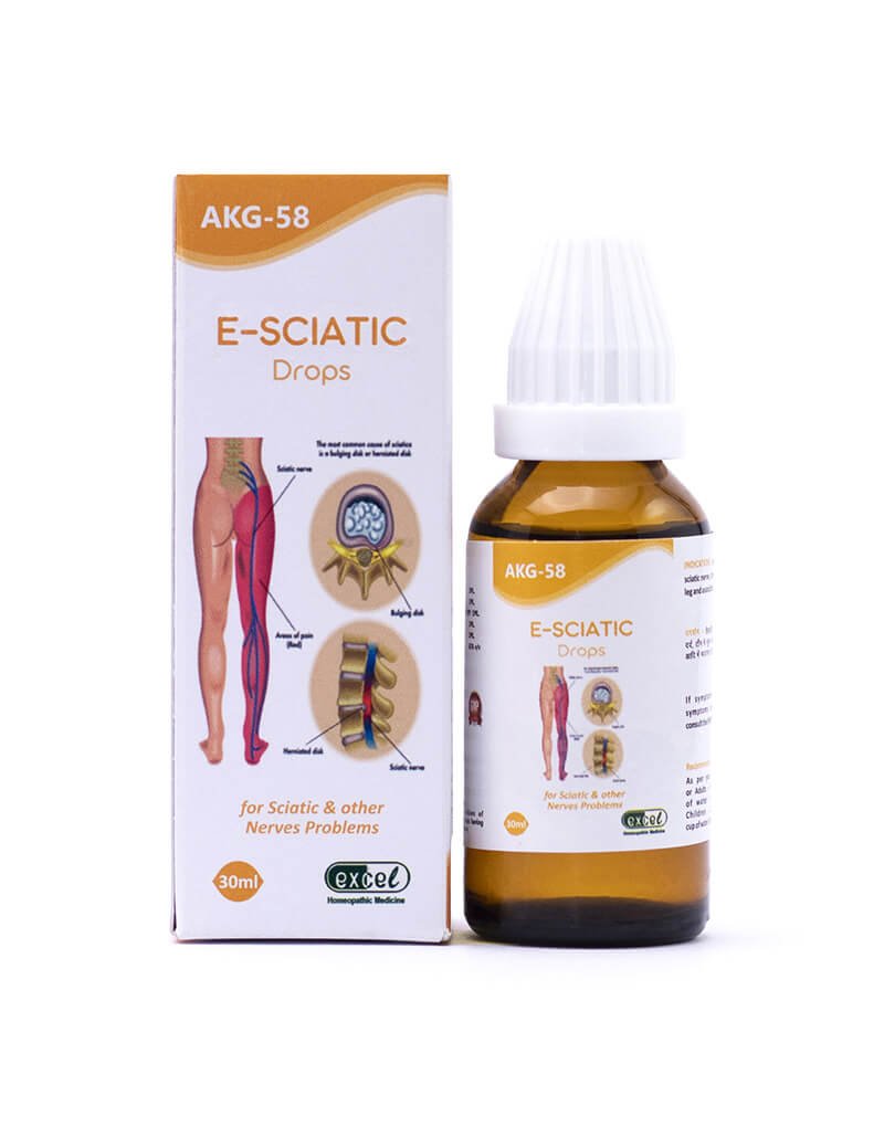 Buy AKG-58 E-SCIATIC DROPS 30Ml online in India at best price: Excel Pharma